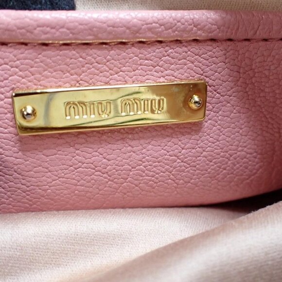 Miu Miu Two-Tone Pink & Beige Leather Camera Crossbody Bag - Picture 7 of 11